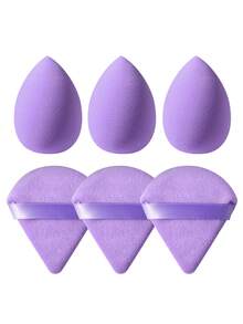 61件套化妆刷套装，包括眼影刷、眉刷、粉底刷、散粉刷、腮红刷、遮瑕刷和高光刷，采用超柔软优质合成毛制成，适合日常面部化妆。 - 紫色 - 查看 14