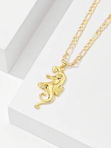 1件复古铜美人鱼吊坠项链，限量版，适合作为圣诞节、感恩节、万圣节、母亲节、情人节、送给朋友、圣餐仪式、日常佩戴、祈祷的礼物。 - 金黃色 - 查看 1