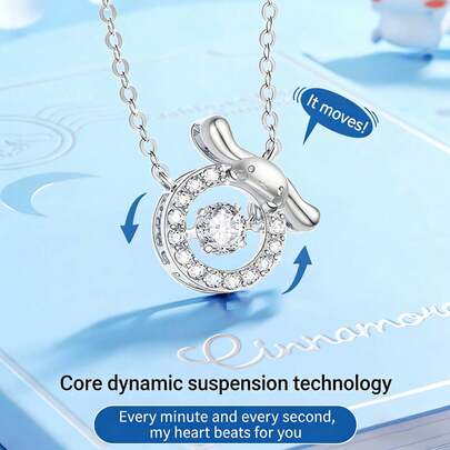 1件甜美酷炫暗黑风格爱情项链，适合生日派对、主题派对、节日礼物、日常佩戴装饰配饰，也是送给女朋友的必备饰品。新年礼物、情人节礼物、复活节礼物。