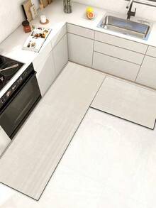 [HOT!!!]1pc Soft Rubber Kitchen Mat, 3.5mm Thick Kitchen Rug, Modern Minimalist Geometric Style Kitchen Absorbent Mat Large Carpet, Can Be Self-Cut To Fit Kitchen Size, Surface Fabric Material, Middle Sponge Layer, Bottom Rubber Layer, Suitable For Kitchen Rugs, Kitchen Decor, Wedding Decor, Home Decor, Bathroom Mat, Entryway Mat, Laundry Room Mat, Hallway Carpet, Living Room Mat, Etc. - Multicolor - View 10