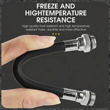 WEST BIKING 手动迷你自行车气筒 轮胎充气泵 美式/法式气嘴 球形针管 软管 山地车配件 便携式自行车气筒 - 黑色 - 查看 8