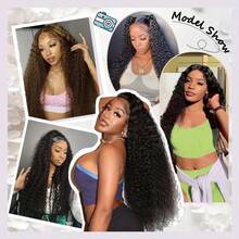 Uveous Deep Wave Bundles Human Hair Natural Black Brazilian Virgin Hair Weave 12A Grade 100% Unprocessed Real Human Hair Extensions For Women - Natural Deep Wave - View 10