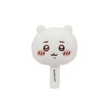 Miniso 1个柔软蓬松刺绣表情手持化妆镜，便携式小巧化妆镜，适合日常使用 - 白色 - 查看 8