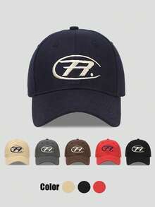 1pc Versatile Small Face Sun Protection Baseball Cap, Deep Crown Wide Brim Large Circumference, Embroidered Unisex Sun Hat - A - View 7