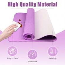 Leather Desk Pad Protector Desk Mat Large Mouse Pad Non-Slip Desk Blotter Office Laptop Desk Pad PU Leather Desk Writing Pad For Office And Home Lilac 31.5" X 15.7" - 淡紫色+39.4英寸 x 17英寸 - 查看 3