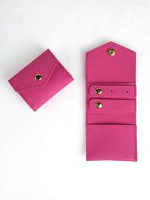 1 chiếc túi đựng trang sức mini, túi bảo quản trang sức, hộp đựng nhẫn, hộp đựng bông tai bằng da, túi cuộn trang sức nhỏ đa năng di động, thích hợp đựng bông tai, nhẫn, khuyên tai, món quà hoàn hảo cho Ngày Valentine, Giáng sinh và mùa tựu trường. - Nhiều màu - Xem 17