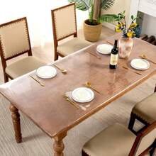 14 X 24 Inch Clear Table Cover Protector 2mm Thick Clear Desk Mat Plastic Table Cover Vinyl Table Protector Desk Mats On Top Of Desks - 20英寸 x 32英寸 - 查看 4