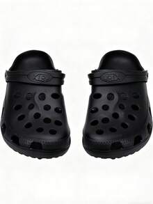 Sandalia Chancla Pantunfla Clogg EVA Cómoda hombre Ligera sandalias casuales, antideslizante y transpirable adecuadas para usar tanto en casa, como al aire libre, en el trabajo, para pasear y en la playa. - Negro - Ver 13