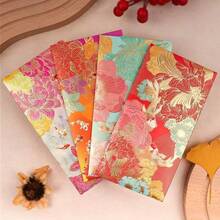 Chinese New Year Red Floral Lantern Design Red Envelope For Lucky Money, Multi-Color Holiday Thank You Cards, Suitable For Weddings, Birthdays, Business Celebrations And Lunar New Year Gifts, Envelopes With Gold Accents - Multicolor - View 10