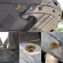 For Vauxhall Vivaro Renault Trafic Engine Undertray Clips Bolt Screw Guard Cover - Gold - View 4