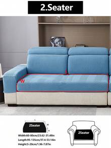 1件装弹力加厚舒适羊羔绒沙发套，防滑全覆盖沙发座套，四季皆宜，加厚面料沙发套，可机洗，防尘，宠物友好，装饰性沙发毯，可调节尺寸，适用于转角沙发，也适用于卧室、办公室、客厅组合式沙发和L型沙发，1/2/3/4人座。 - 藍色 - 查看 19