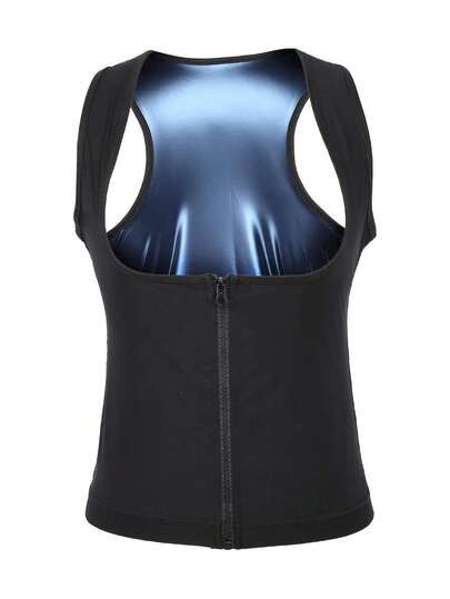 Chalecos Fajas Sauna Reductoras Mujer, Fajas Moldeadoras Adelgazantes Deportivas,Corsé de entrenador de cintura para mujer, chaleco con cremallera Reducir Cintura Abdomen (2XL / 3XL),36760731