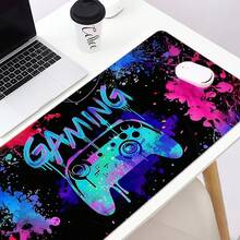 Neon Gaming Mouse Pad - Non-Slip Durable Rubber Edged, Suitable For Gamers, Office And Home Use - Available In Multiple Sizes, Desk Mat, Cute Bright Color Gaming Print Desk Mouse Pad - Multicolor - View 2