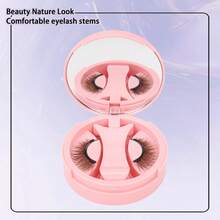 1 Pair Reusable Brown Magnetic Eyelashes With Applicator, No Glue Needed, Natural Look, Easy To Wear And Remove - Natural Lashes - View 7