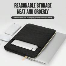 Laptop Sleeve 15.6-16 Inch Cover Protective Case Compatible With 16 Book Pro M3/M2/M1 15.6-16 Book Notebook Computer Slim Waterproof Padded Case With Pocket Black,Phone Case, Ipad Case, - 黑色 - 查看 2