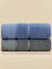 4pcs/2pcs/1pc Premium Towel Set, Woven Plaid Pattern, Modern Style, Super Absorbent & Soft, Suitable For Bathroom, Space Theme, Machine Washable - 13.38"X29.52" - Multicolor - View 16