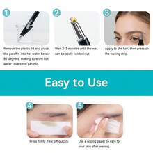 WEWAX脱毛笔及舒缓爽肤水，亲肤蜡质，温和不刺激，敏感肌适用，适合所有肤质，快速去除眉毛、上唇、下巴等部位的毛发。品牌美容彩妆，面部彩绘化妆品，女士女孩适用，冬季必备，Y2K时尚潮流之选，生日、圣诞节礼物，派对必备，最佳颜色。 - 多色 - 查看 2