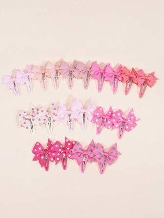 20 piezas Pinzas para el cabello con lazo, Pinzas para el cabello de cinta de satén premium de 2 pulgadas, Accesorios para el cabello antideslizantes adecuados para niñas pequeñas