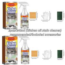 JAYSUING Christmas Kitchen Degreaser Cleaner, Cleaning Product, Christmas Gift, Suitable For Multiple Scenarios: Kitchen Exhaust Fan, Countertop, Stove, Gas Stove, Sink Stains, Grease, Ceramic Tiles, Marble, Household Cleaning, Kitchen Exhaust Hood, Stove, Cookware Degreasing Cleaner. Wear Gloves Before Use, Shake Well Before Spraying, And Spray The Solution Onto The Stained Area. - Multicolor - View 9