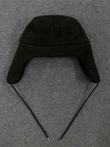 KERESLINA Autumn/Winter New Cartoon Embroidered Creative Ushanka Hat, Warm Windproof Ear Protection Beanie, Unisex Holiday Gift, Fashionable & Versatile - A - View 5