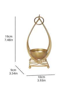 Golden Candlestick & Incense Burner – Eid Al-Fitr / Ramadan Decor Accent For Living Room & Entryway