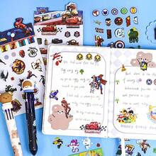 Guka Sticker Set, DIY Sticker Set, Party Favors, 4 Stickers + 1 Guka Plate, Frozen Cartoon Stickers, Princess Stickers, Sofia Stickers, Stickers, Cars Stickers, Stickers, Waterproof Stickers, Stickers, Can Be Used For Books, Diaries, Phone Cases, Laptops, Tablets, Water Bottles, Suitable As Holiday, Birthday Gifts Or Reward Stickers, Gifts, Decoration - Multicolor - View 9