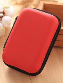 1pc Portable Mini Storage Bag, Phone Charger Cable Organizer Pouch, Zipper Wallet, USB Charger Earphone Organizer, Portable Hard Drive Earphone Case - Multicolor - View 12