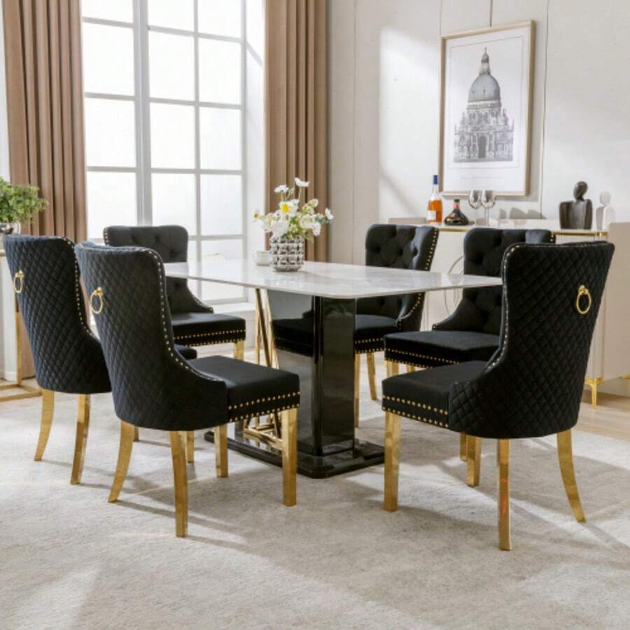 Dining Chairs - Black - View 1