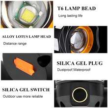 Luz Delantera para Bicicleta Recargable por USB, Impermeable, Luz de  para Manubrio y Ciclismo - Multicolor - Ver 2