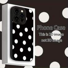 Funda de Teléfono con Estampado Moderno y Original Funda de Teléfono: Funda de Teléfono con Patrón de Lunares de Tongyan, Compatible con iPhone 17/16/15/14/13/12/11/XS/XR/X/7/8 Plus/Pro/Max/ - Diseño Creativo y Elegante, Unisex, Regalo Perfecto para Amigos, Familia, Novio o Novia Diseño Único de Moda - 1 pieza - Ver 3