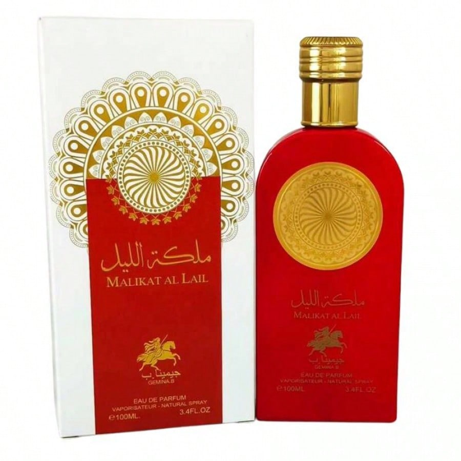 Perfume Arabe para Mujer 100ml EDP Botella Roja Aroma Dulce Floral y Gourmand