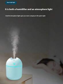 250ML USB Mini Air Humidifier Aroma Essential Oil Diffuser For Home Car Ultrasonic Mute Mist Maker Diffuser With LED Color Lamp LED Humidifier, Cute Cool Mist Humidifier With LED Light -Refreshes Room, Plants, And Car - Perfect For Home, Office, And School -Great Gift For Holidays And Back To School - Multicolor - View 3