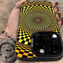 Hermosa Funda de Teléfono con Patrón 3D de Arte Colorido Electrochapado para iPhone 17 16 15 14 12 11 XS XR XPlus Pro Max - Diseño Creativo de Moda, Regalo Unisex para Amigos, Familia, Novio, Novia, Funda Protectora Antigolpes de Cobertura Completa, Accesorios Móviles! 27 - Negro - Ver 7
