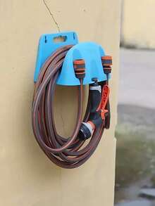 花园软管支架，壁挂式软管架，多功能软管卷盘支架，适用于草坪、庭院、花园灌溉配件 - 彩色 - 查看 10