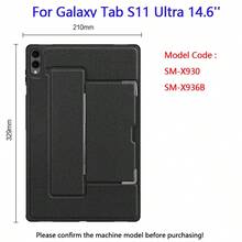 Nouvelle étui de protection pour tablette pour Samsung Galaxy Tab S9 S10 S11 FE. Étui support pour tablette Galaxy Tab 10.9'' 11'' 12.4'' 13.1'' 14.6''. Coque de protection arrière pour tablette - Gris foncé - Voir 10