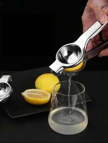 高品质手持式柑橘榨汁机，柠檬榨汁机，青柠榨汁机，手动柑橘榨汁机，优质金属柠檬榨汁机，手动柠檬榨汁机，重型金属手动榨汁机 - 銀色 - 查看 4