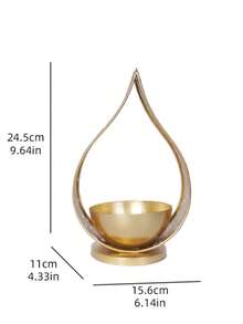 Golden Candlestick & Incense Burner – Eid Al-Fitr / Ramadan Decor Accent For Living Room & Entryway