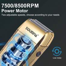 1个往复式双刀片电动剃须刀，多功能，2档速度可调 - 彩色 - 查看 6