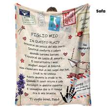 A Blanket As A Gift For My Proudest Son, Sincere Blessings. Mom And Dad Express Our Unconditional Love For You, Encouraging And Comforting You With Warmth And Endless Support.Super Soft Flannel Printed  Blanket,As Birthday Gifts, Family, Wedding, Souvenir Blankets, Polyester Blankets Suitable For All Seasons, Washable, Machine Washable, Lightweight, Breathable, Comfortable, Warm, Unique, 280gsm For Him, Her Personalized Ideal Gifts For  Him, F Perfect Nap, Camping, Travel, Home, Daily Life, Office Decoration, Birthday, Anniversary, Valentine's Day, Thanksgiving, Christmas, Halloween, Father's Day, Wedding, New Year Gifts ,Sofa,Bed,Car,Bedroom,Living Room,Office,  Outdoor Camping, Beach,Wall Decoration - Nhiều màu 17 - Xem 1