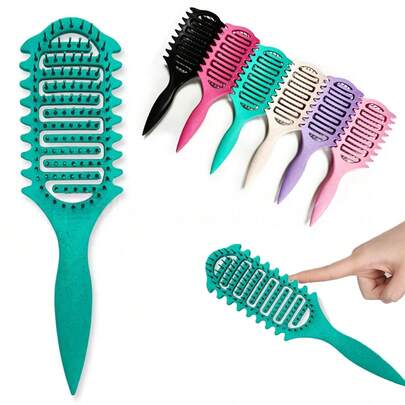 1pc New Upgraded Curling Brush With Bristles And Special Design, Curling Brush Especially For Curly Hair, Shaping And Styling Curls For Men And Women, Reducing Pulling And Curl Separation, Hairbrushes, Combs, Hair Tools, Hair Products And Accessories For Barber Salon Beauty Travel Essentials ﻿