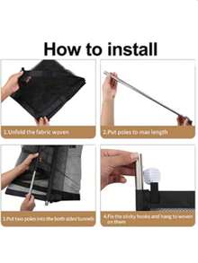 便携式宠物隔离网，家用宠物隔离门，狗用隔离围栏 - 均碼 - 查看 5