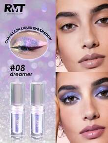 Romantic Beauty RMT: Liquid Eyeshadow With Pearl And Shimmer Effect, Brightens Eye Area Skin, Long-Lasting And Smudge-Proof, Lightweight And Easy To Apply, Suitable For Daily And Party Makeup, Mother's Day Gift, Ideal For Mothers, Wives, Sisters, Girlfriends - Highlighter Eyeshadow - 08 - 查看 2