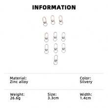 10pcs Minimalist Heart Shaped Button Accessories, Handmade DIY Keychain Materials Car Accessories Bag Charm School Cute Goth Y2k Bag Accessories Lanyards With Id Holder Car Accessories Bag Charms Christmas Gift - Silver - View 16