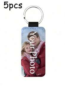 1pc Custom Engraved Photo Keychain, Personalised Photo Keychain, Custom Photo Keychain, Custom Keychain With Photo, Custom PU Keychain, Mother's Day Gift, Father's Day Gift, Anniversary Gift, Valentine Gift, Birthday Gift, Wedding Gift, Best Friend Gift, Gift For Mom/Dad, Gift For Girlfriend/Boyfriend Gifts Graduation, Multi-Functional, Ornamental,Office Decor,Elegant Living - Multicolor - View 17