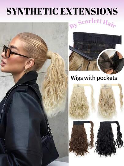 12 Inch Fluffy Lightweight High-Temperature Silk-Like Wavy Wig, With Pocket Design For More Realistic Look, Suitable For Women's Parties, Festivals, Music Festivals, Gatherings, Daily Wear, Hair Salons, Cosplay, Weddings, Y2K, Lolita, JK Style, Suitable For Thin Hair, Beginners And All Skin Tones, Great Gift For New Year, Valentine's Day