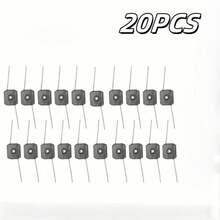20pcs Plastic Trimmer Head Replacement For Electric Lawn Mower, Eater, Fit For 0.2" Hole Cordless Grass Trimmer, Easy To Install Garden Accessories For Lawn Care - Black - View 1