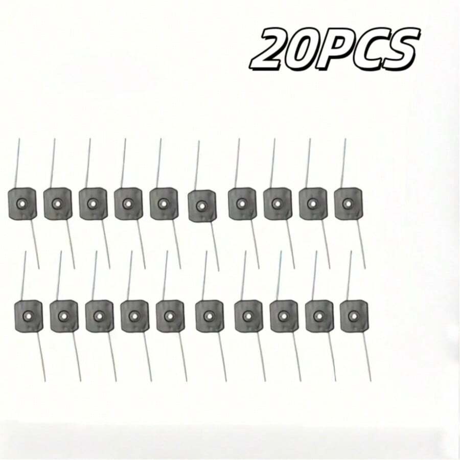 20pcs Plastic Trimmer Head Replacement For Electric Lawn Mower, Eater, Fit For 0.2" Hole Cordless Grass Trimmer, Easy To Install Garden Accessories For Lawn Care - Black - View 1