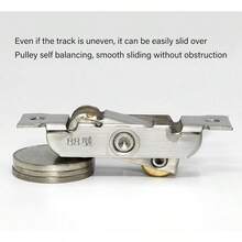 XISH Tissting 4 Uds Rodillo para Puerta corrediza Conjunto de Rodillos para Puerta Corrediza de Patio Reemplazo de Rodillo en Tándem para Vidrio Puerta Mosquitera Ventana de Puerta #2 - #2 - Ver 3