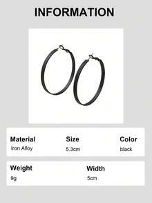 2件套 时尚彩色喷漆简约风格耳环，适合女性佩戴，可用于音乐节、派对和日常佩戴 - 彩色耳環 - 查看 9