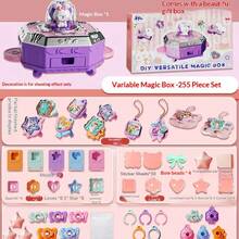 Children's Educational Toy Magic DIY Sticker Machine Creative Box For Girls, Jewelry Toy Gift - Multicolor - View 7